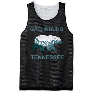 Gatlinburg Tennessee Great Smoky Mountains Bear Gift Mesh Reversible Basketball Jersey Tank