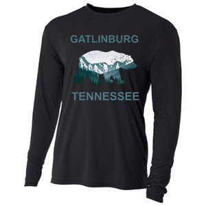 Gatlinburg Tennessee Great Smoky Mountains Bear Gift Cooling Performance Long Sleeve Crew