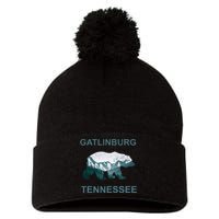 Gatlinburg Tennessee Great Smoky Mountains Bear Gift Pom Pom 12in Knit Beanie