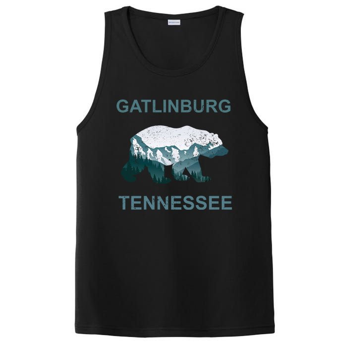 Gatlinburg Tennessee Great Smoky Mountains Bear Gift PosiCharge Competitor Tank