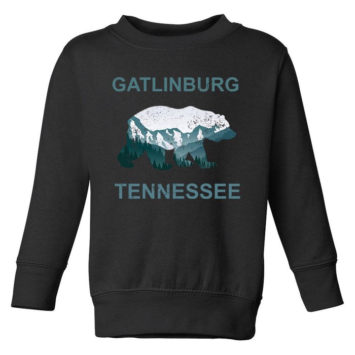 Gatlinburg Tennessee Great Smoky Mountains Bear Gift Toddler Sweatshirt