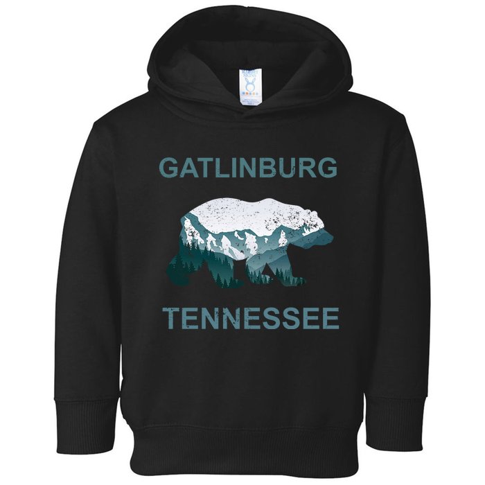 Gatlinburg Tennessee Great Smoky Mountains Bear Gift Toddler Hoodie