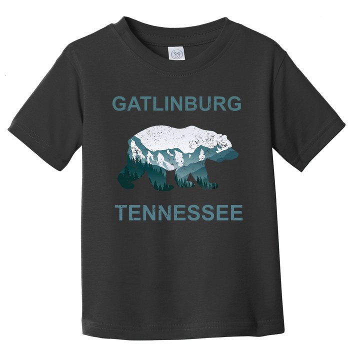 Gatlinburg Tennessee Great Smoky Mountains Bear Gift Toddler T-Shirt