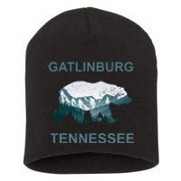 Gatlinburg Tennessee Great Smoky Mountains Bear Gift Short Acrylic Beanie