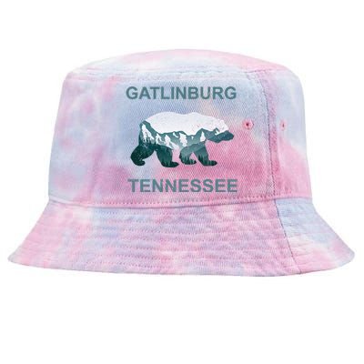 Gatlinburg Tennessee Great Smoky Mountains Bear Gift Tie-Dyed Bucket Hat