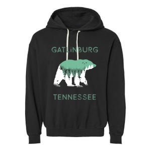 Gatlinburg Tennessee Great Smoky Mountains Bear Gift Garment-Dyed Fleece Hoodie