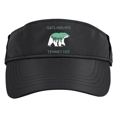 Gatlinburg Tennessee Great Smoky Mountains Bear Gift Adult Drive Performance Visor