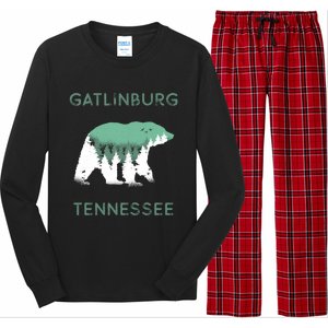 Gatlinburg Tennessee Great Smoky Mountains Bear Gift Long Sleeve Pajama Set