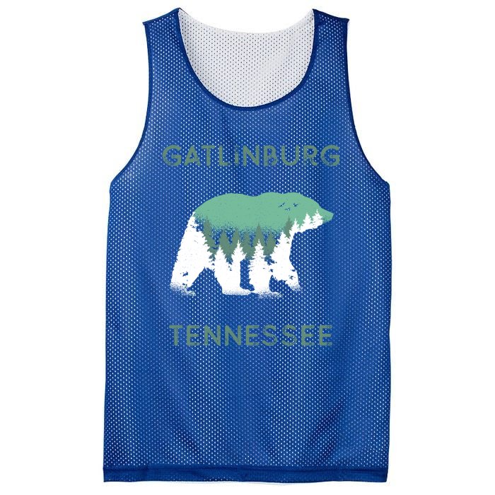 Gatlinburg Tennessee Great Smoky Mountains Bear Gift Mesh Reversible Basketball Jersey Tank