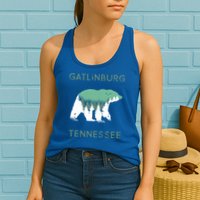 Gatlinburg Tennessee Great Smoky Mountains Bear Gift Womens Tank Top