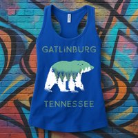 Gatlinburg Tennessee Great Smoky Mountains Bear Gift Womens Tank Top