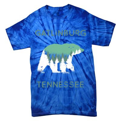 Gatlinburg Tennessee Great Smoky Mountains Bear Gift Tie-Dye T-Shirt