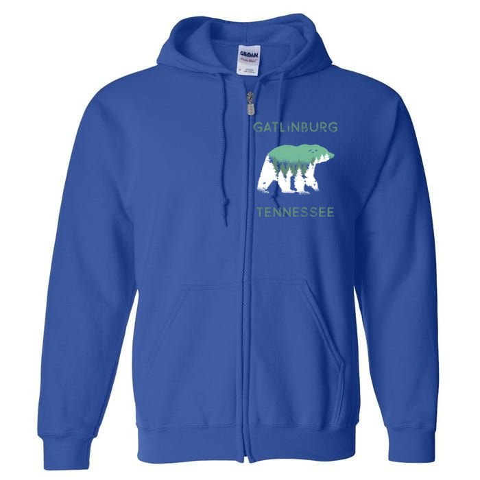 Gatlinburg Tennessee Great Smoky Mountains Bear Gift Full Zip Hoodie