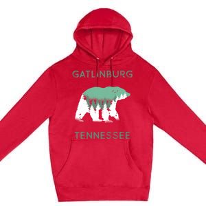 Gatlinburg Tennessee Great Smoky Mountains Bear Gift Premium Pullover Hoodie