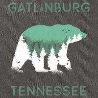 Gatlinburg Tennessee Great Smoky Mountains Bear Gift Cotton Canvas Backpack