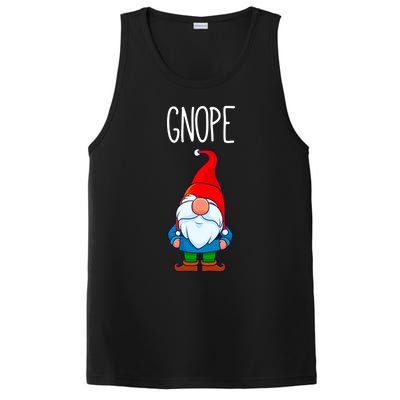 Gnope Tomte Garden Gnome Gift Funny Scandinavian Nope Meaningful Gift PosiCharge Competitor Tank