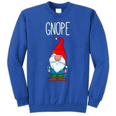 Gnope Tomte Garden Gnome Gift Funny Scandinavian Nope Meaningful Gift Sweatshirt