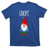 Gnope Tomte Garden Gnome Gift Funny Scandinavian Nope Meaningful Gift T-Shirt