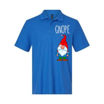 Gnope Tomte Garden Gnome Gift Funny Scandinavian Nope Meaningful Gift Softstyle Adult Sport Polo