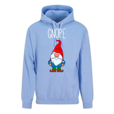 Gnope Tomte Garden Gnome Gift Funny Scandinavian Nope Meaningful Gift Unisex Surf Hoodie