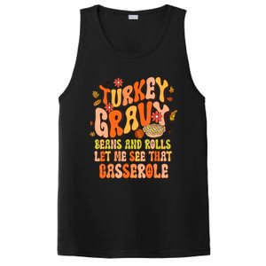 Groovy Turkey Gravy Beans And Rolls Thanksgiving Gift PosiCharge Competitor Tank