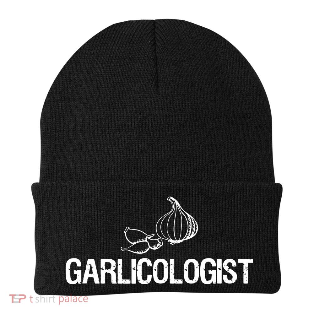 Garlic T Garlicologist Funny Chef Garlic Bulb Beanie