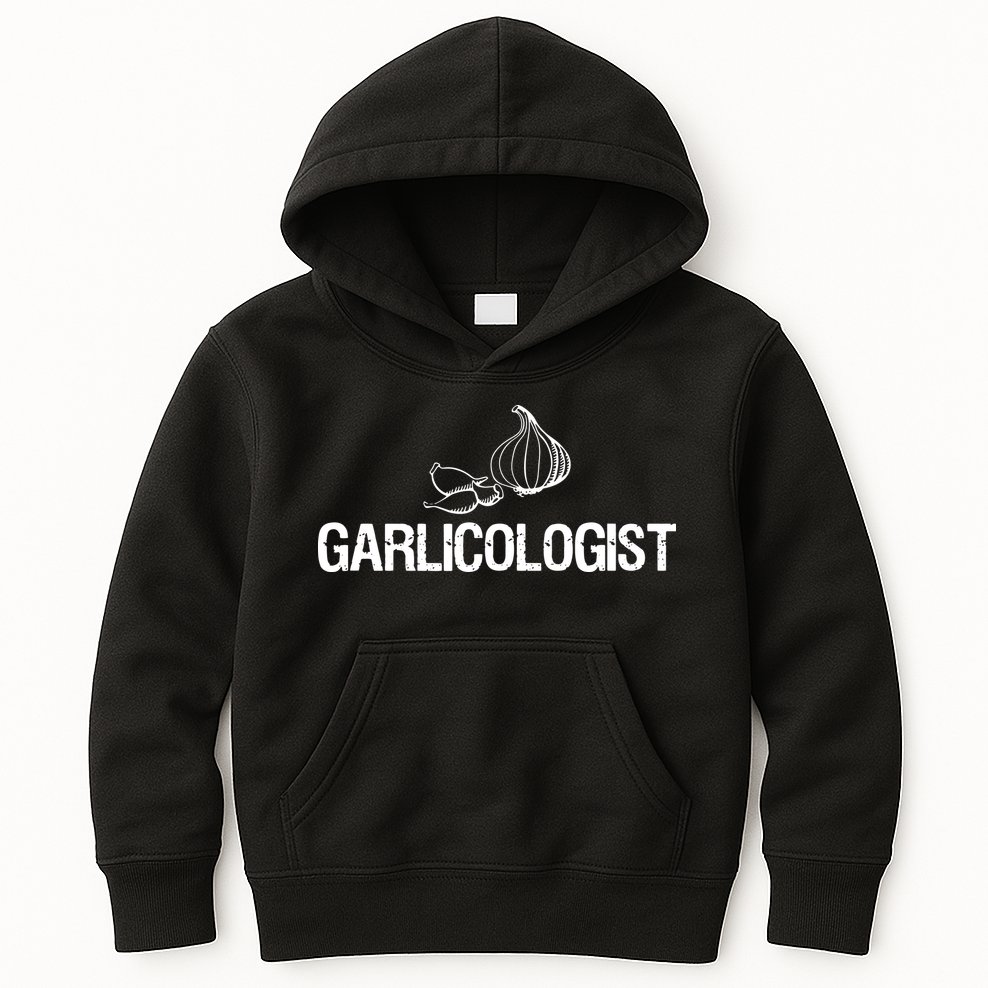 Garlic T Garlicologist Funny Chef Garlic Bulb Kids Hoodie