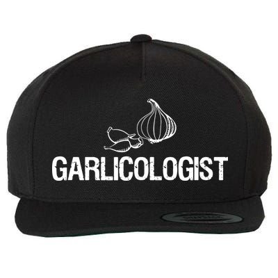 Garlic T Garlicologist Funny Chef Garlic Bulb Wool Snapback Cap