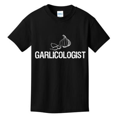 Garlic T Garlicologist Funny Chef Garlic Bulb Kids T-Shirt