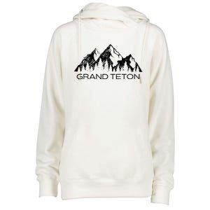 Grand Teton Grand Teton National Park Wyoming Womens Funnel Neck Pullover Hood