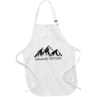 Grand Teton Grand Teton National Park Wyoming Full-Length Apron With Pockets