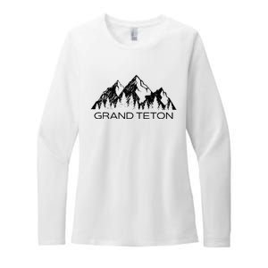 Grand Teton Grand Teton National Park Wyoming Womens CVC Long Sleeve Shirt