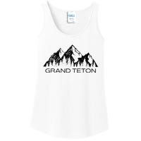 Grand Teton Grand Teton National Park Wyoming Ladies Essential Tank