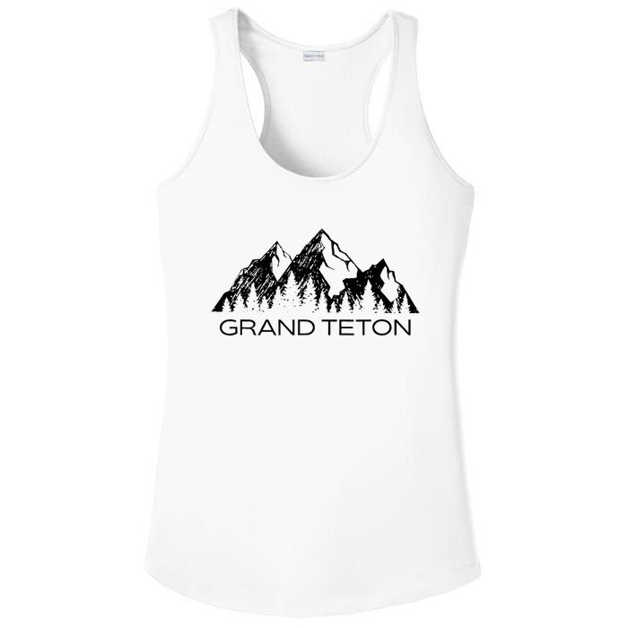 Grand Teton Grand Teton National Park Wyoming Ladies PosiCharge Competitor Racerback Tank