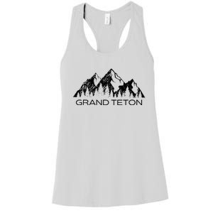 Grand Teton Grand Teton National Park Wyoming Women's Racerback Tank