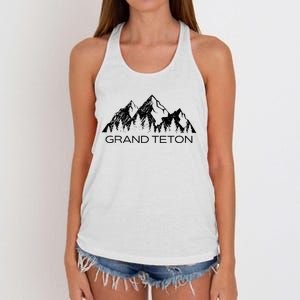 Grand Teton Grand Teton National Park Wyoming Women's Knotted Racerback Tank