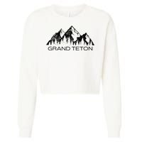 Grand Teton Grand Teton National Park Wyoming Cropped Pullover Crew