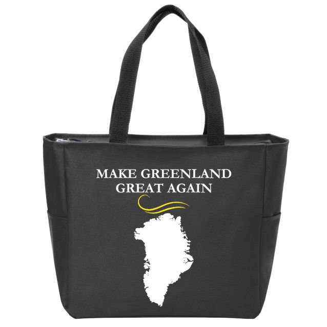 Greenland Trump Hair Make Greenland Great Again Zip Tote Bag
