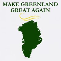 Greenland Trump Hair Make Greenland Great Again Button