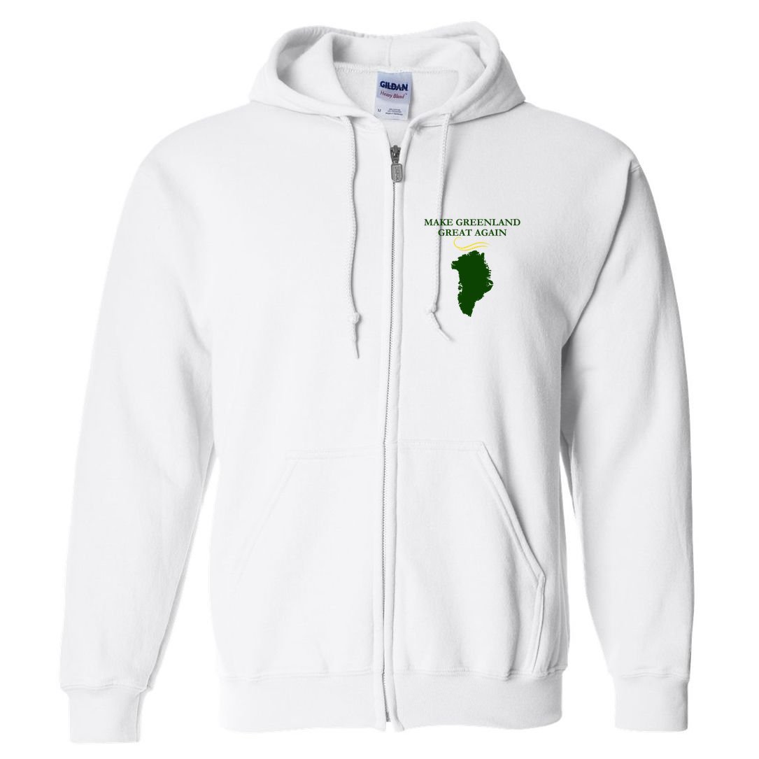 Greenland Trump Hair Make Greenland Great Again Full Zip Hoodie
