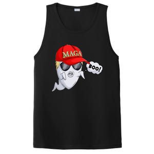 Ghost Trump Halloween Costume Maga Donald Trump Boo PosiCharge Competitor Tank