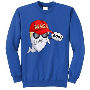 Ghost Trump Halloween Costume Maga Donald Trump Boo Sweatshirt