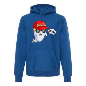 Ghost Trump Halloween Costume Maga Donald Trump Boo Premium Hoodie