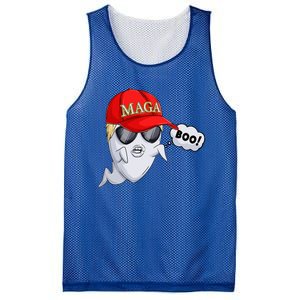 Ghost Trump Halloween Costume Maga Donald Trump Boo Mesh Reversible Basketball Jersey Tank