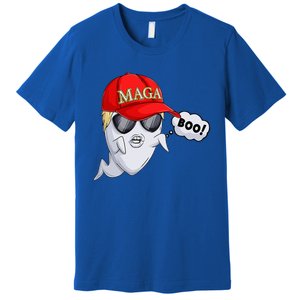 Ghost Trump Halloween Costume Maga Donald Trump Boo Premium T-Shirt