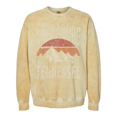 Gatlinburg Tennessee Hiking Outdoors Colorblast Crewneck Sweatshirt