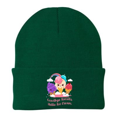 Goodbye Tonsils Hello Ice Cream Tonsillectomy Surgery Knit Cap Winter Beanie