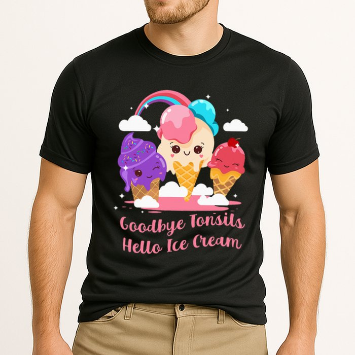 Goodbye Tonsils Hello Ice Cream Tonsillectomy Surgery Performance Shirt