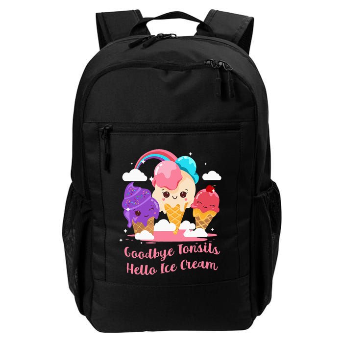 Goodbye Tonsils Hello Ice Cream Tonsillectomy Surgery Backpack