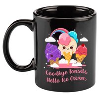 Goodbye Tonsils Hello Ice Cream Tonsillectomy Surgery 11oz C Handle Ceramic Mug